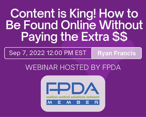Upcoming FPDA Webinar Series featuring Ryan Francis